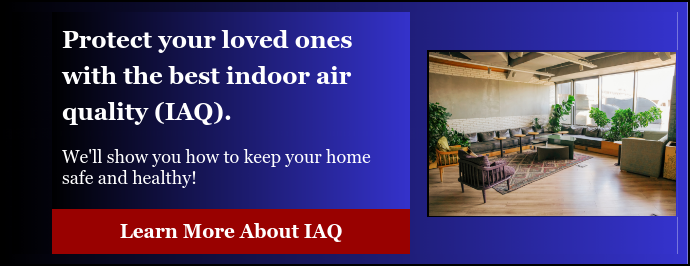 Protect your loved ones with the best indoor air quality (IAQ).   We'll show you how to keep your home safe and healthy!